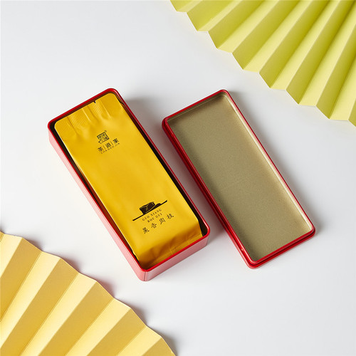 Square tea leaf packaging bag box, two-brewed steel can, portable instant gift, small steel box, new product wholesale