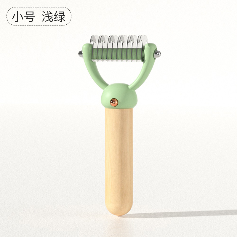 Nudo de mascota peine gato autolimpiante aguja peine flotante pelo nudo abierto gato y perro belleza peine removedor de pelo suministros para mascotas