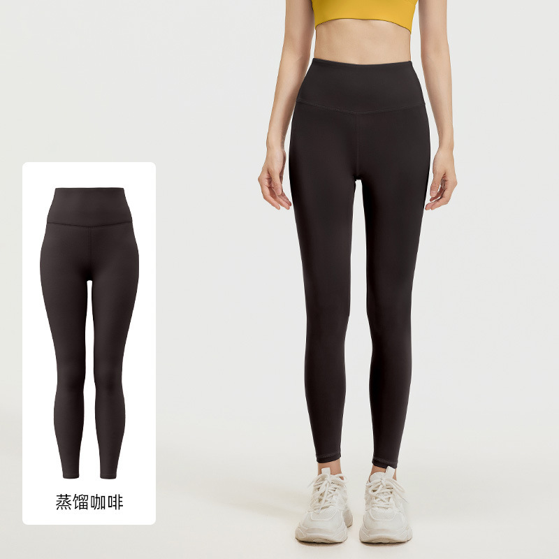 聚衣堂桃色薄手ヨガパンツ レディース スリム ハイウエスト ヒップアップ フィットネス タイトヨガパンツ|undefined