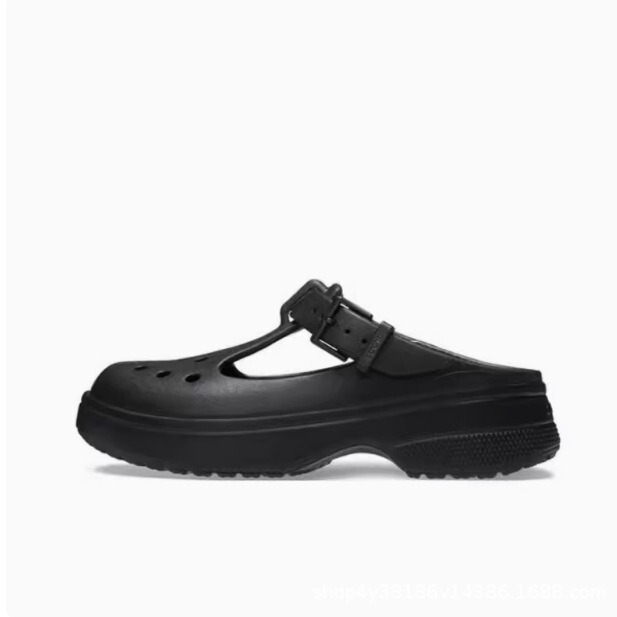 Cross Mary Jane Women's Clogs Thick-Soled Height-Increasing Women's Shoes Summer New Non-Slip Beach Shoes 210581
