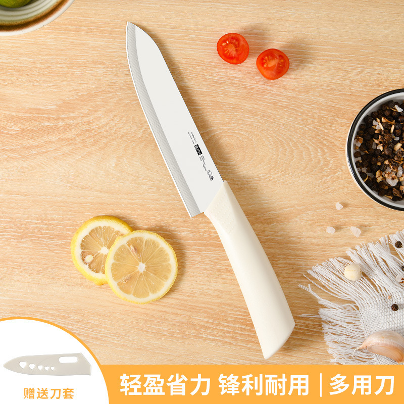 Kit de cuchillos cuchillo de cocina tablero de cocina 2 - en - 1 para el hogar tablero de corte utensilios de cocina cuchillo de alimentos suplementarios cuchillo de frutas combinado para dormitorio image 7