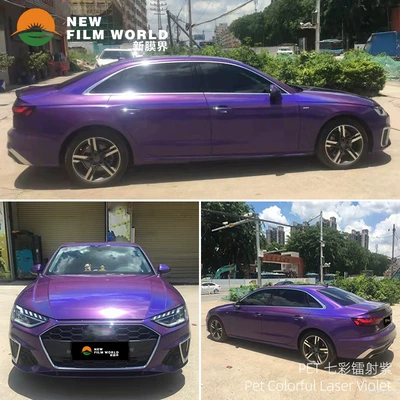 Automotive Film, change film factory direct wholesale - colorful-laser-purple