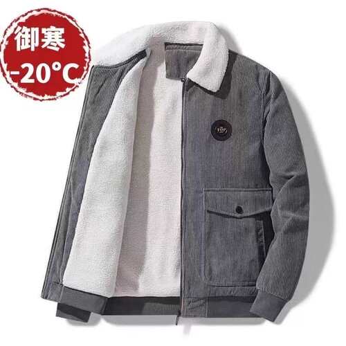 2025 New Autumn/Winter Padded and Thickened Men's Jacket Loose Casual Workwear Corduroy Coat for Middle-Youth Men