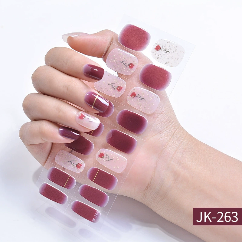 Набор для ногтей XT Gel с наклейками, искусственные ногти и лак для ногтей