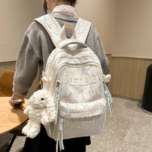 韩版大容量校园百搭休闲书包女日初中高中大学生双肩包女孩背包