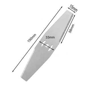 Lithium Battery Lawn Mower One-Word Alloy Blade Thickened Weeding and Mowing Small Auxiliary Wheel Removable Electric