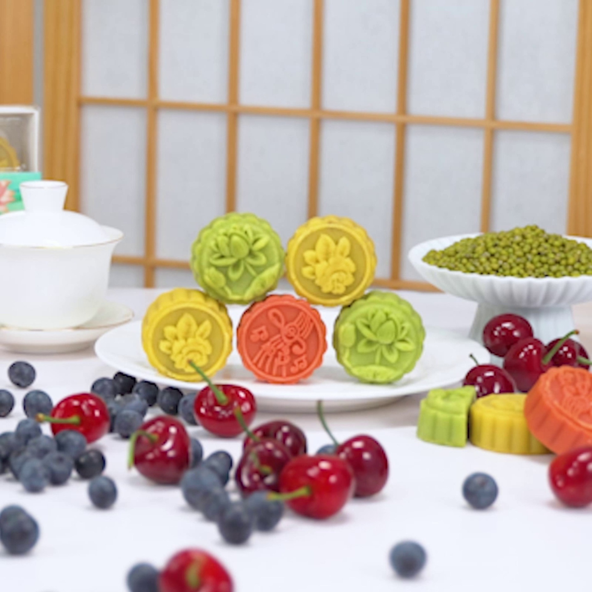 Manufacturer hot selling boxed mung bean cake wholesale bean paste cake cake traditional ice cream dessert purple sweet potato mung bean cake internet celebrity snacks