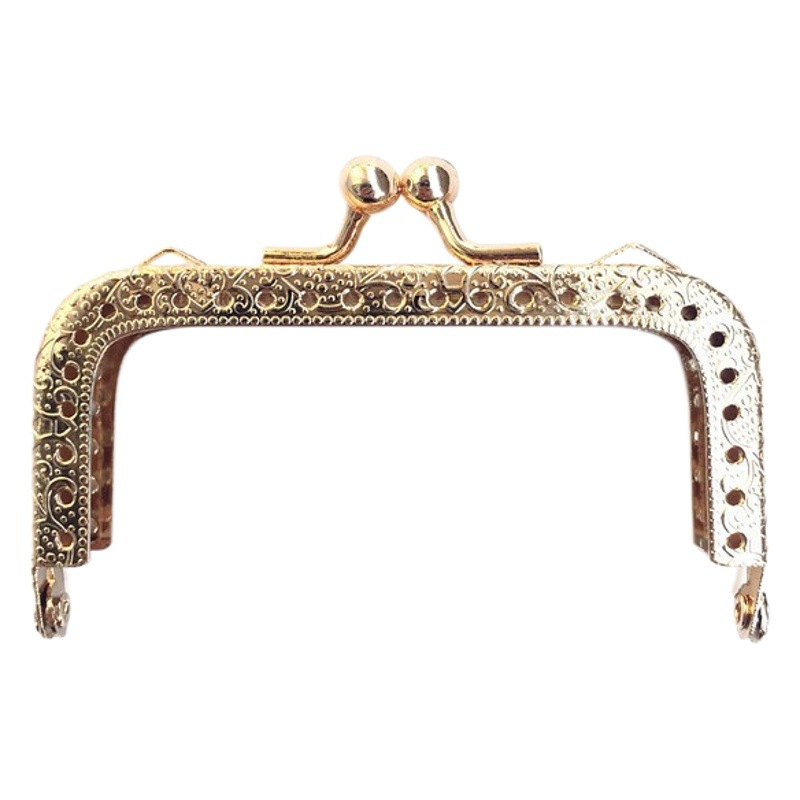 8.5CM máquina de relieve cuadrada boca de oro pozo cuadrado sobre orejas billetera accesorios bisagra de bolso