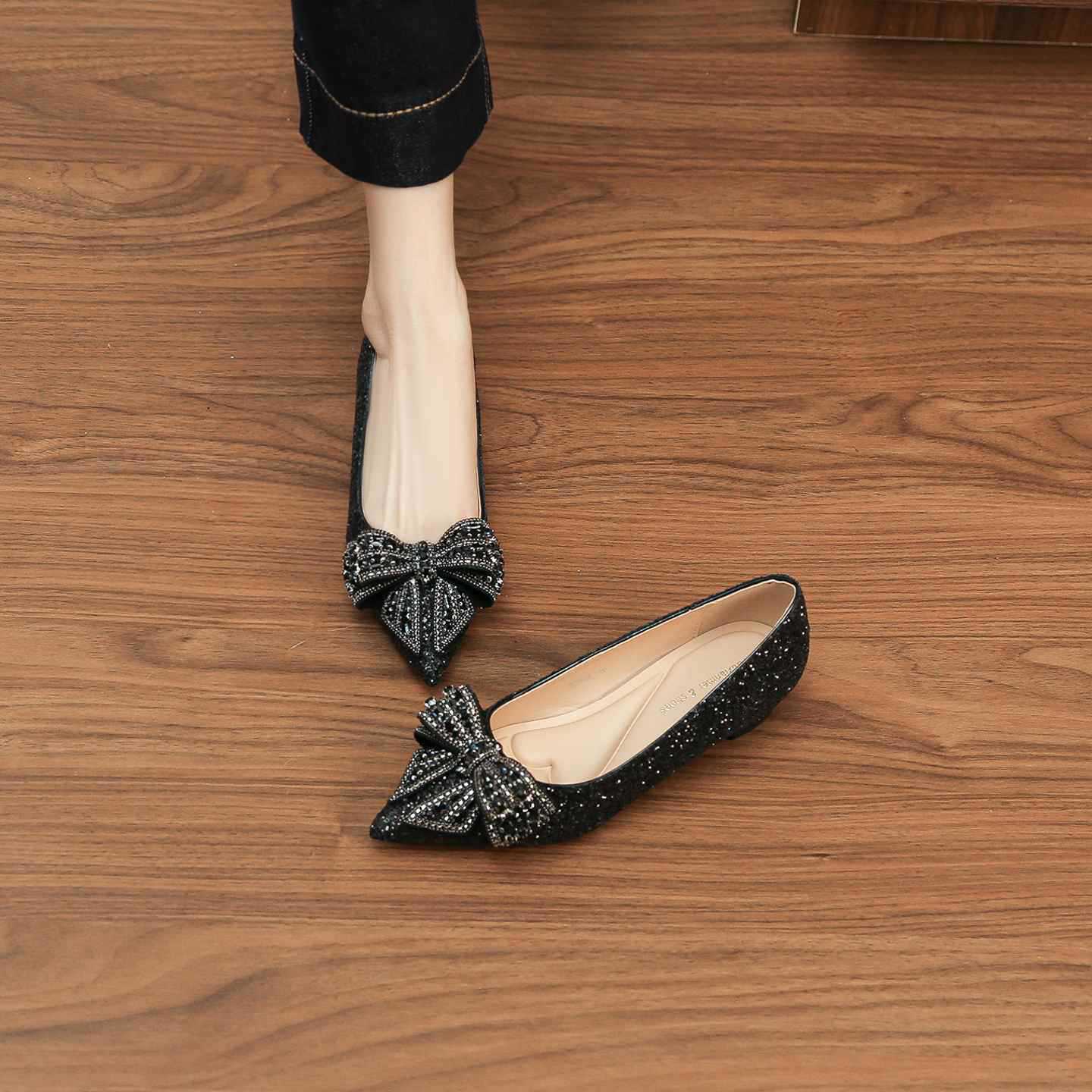 6388E-016 Height Increasing Crystal Wedding Bride Two-Way Engagement Bridal Shoes French High Heels_voghion.com