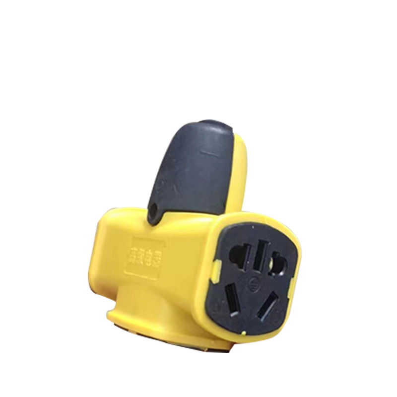 飞机型十四孔4000瓦大功率地拖工程插座圆孔防爆耐摔插座不带线