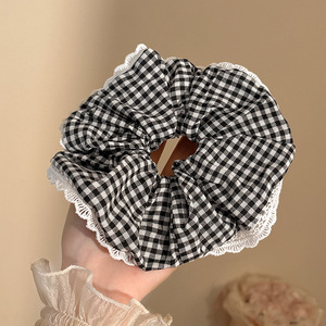 Anillo de cabello perezoso coreano cuerda de cabeza intestino grande niñas de alto nivel de la sensación de cabello de alta elasticidad correa de cabello de cabello super grande