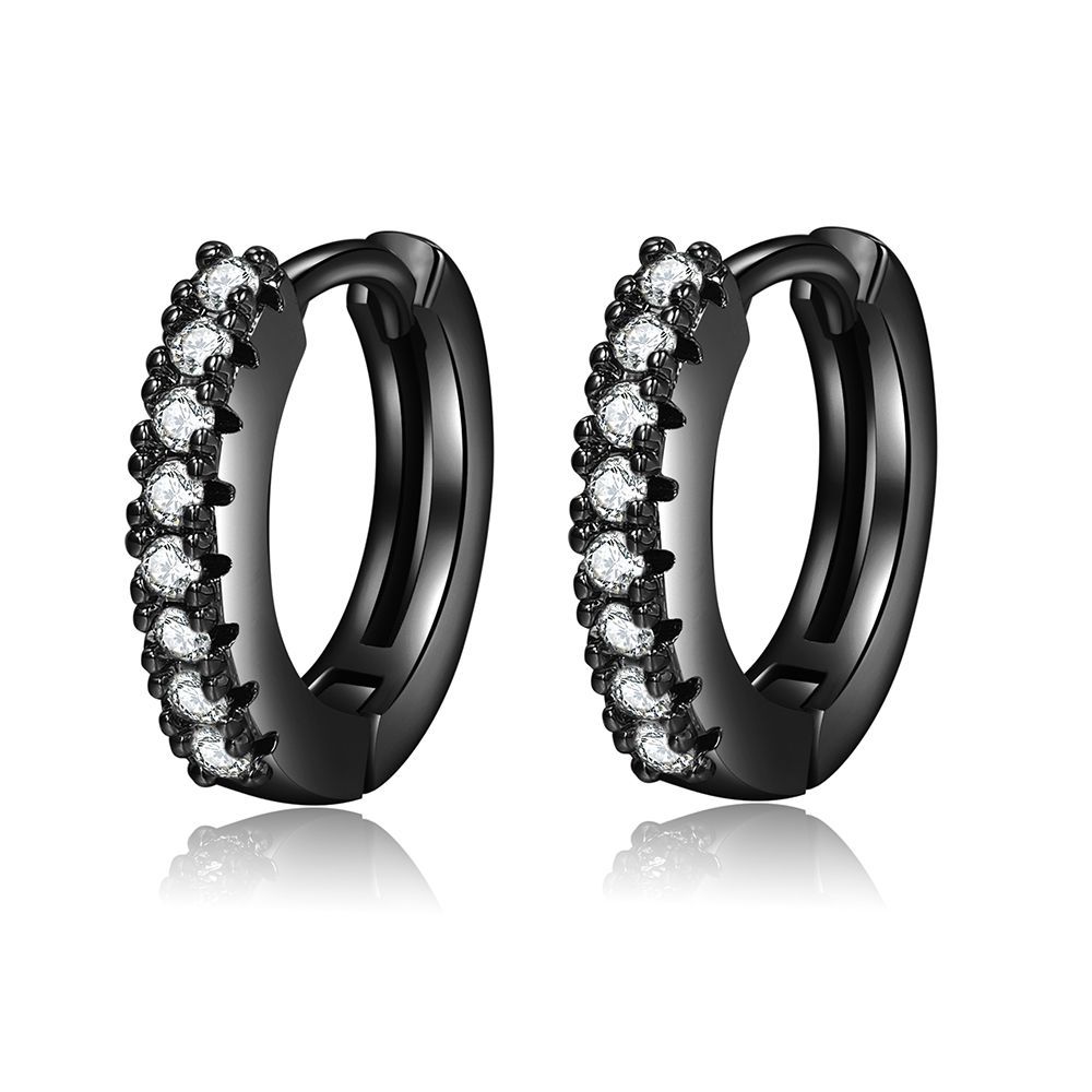 Fashion Geometric Copper Plating Zircon Earrings 1 Pair