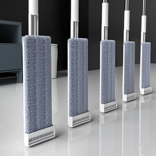 New Hands-Free Flat Mop for Home Use, Lazy Mop for Dry and Wet Use, Thickened Absorbent Mop, One Mop Clean