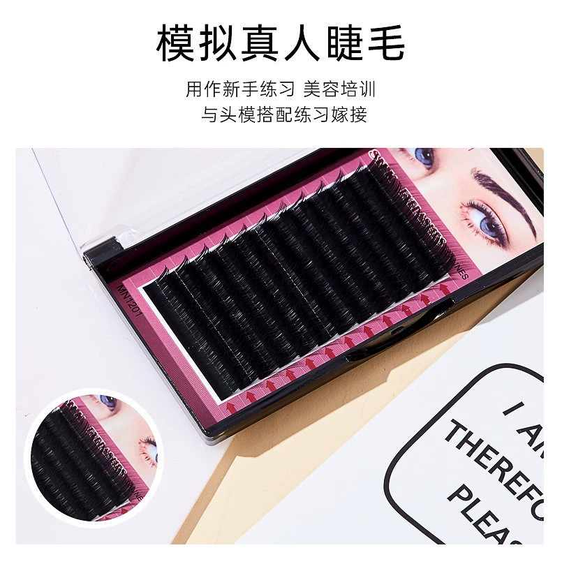 Eyelash extension, practice, realistic false eyelashes for growing plants for eyelashes for beginners, training
