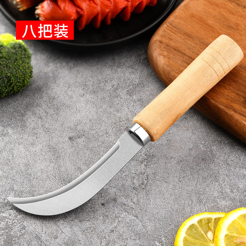 Cuchillo de asado cuchillo de corte de frutas cuchillo de piña cuchillo comercial pequeño regalo de acero inoxidable cortar verduras