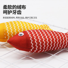 跨境批發寵物貓咪仿真魚玩具自嗨含貓薄荷布偶玩具寵物貓用品