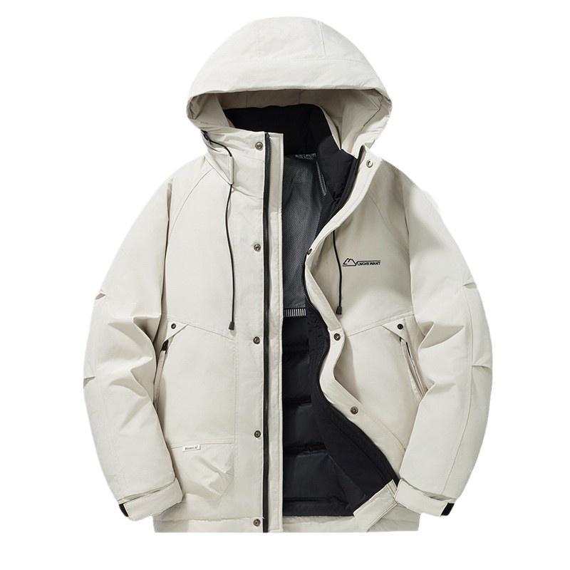 Men's Down Jacket Winter Warm Hooded Windproof Casual Coat_voghion.com