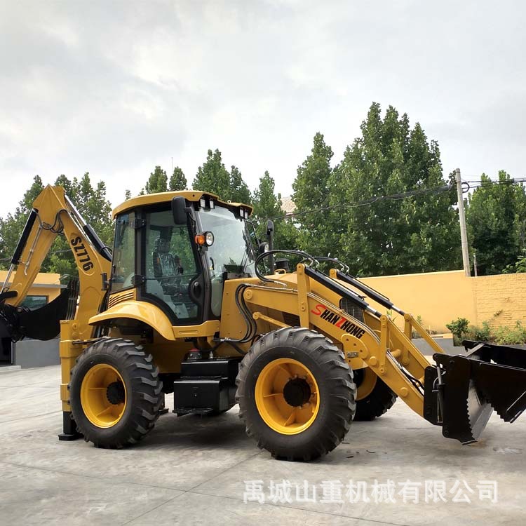 挖掘装载机四轮转向两头忙 厂家直供 轻松装卸承重工程