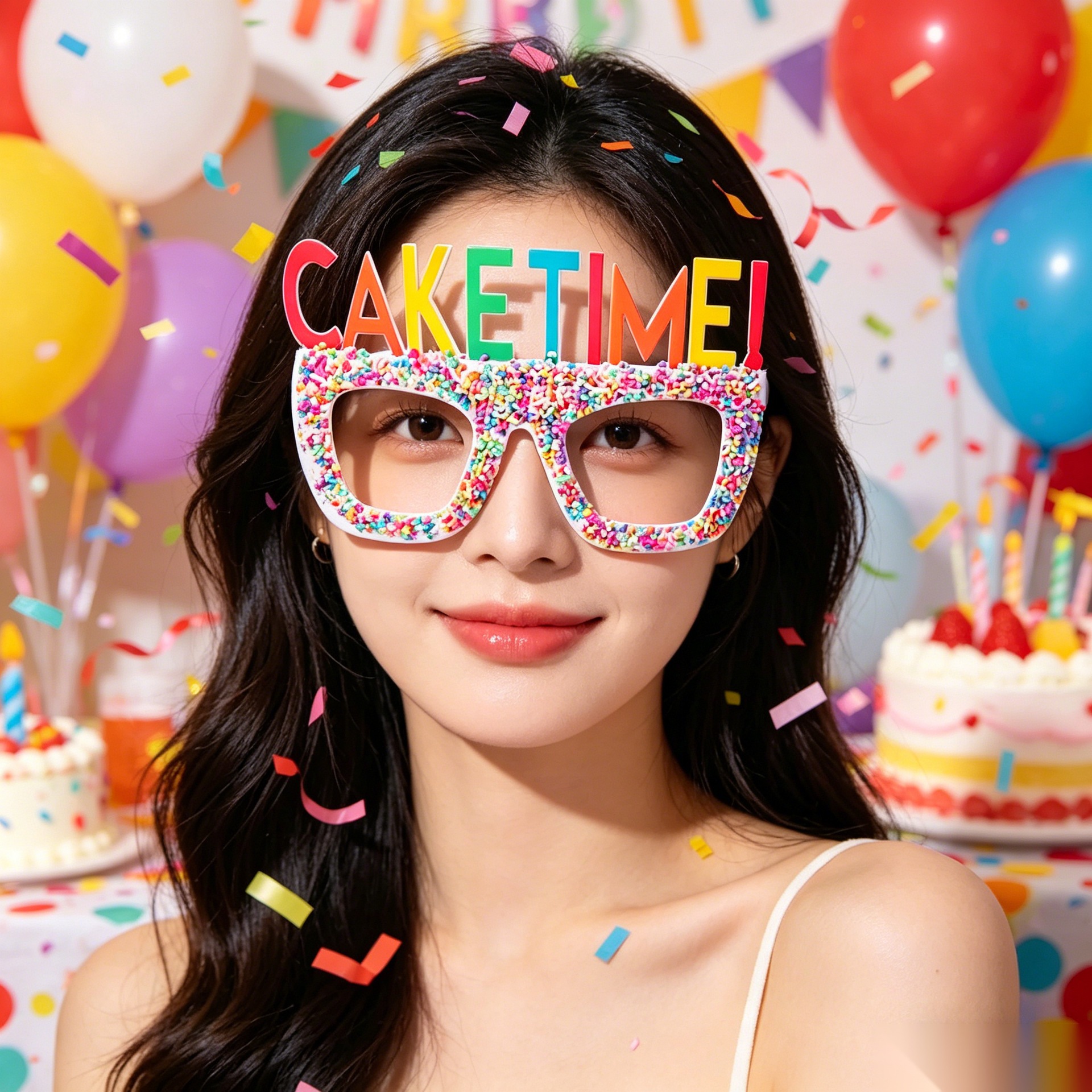 Cumpleaños temático fiesta gafas extrañas feliz cumpleaños pastel vela gafas de diseño de cumpleaños accesorios de fotos