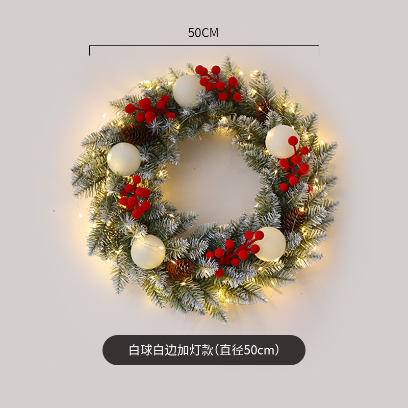 Amazon popular guirnalda de Navidad ratán 40/50/60cm decoración de Navidad Garland decoración escena diseño