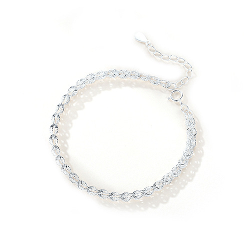 Internet celebrity phoenix tail bracelet female niche design sparkling Korean version bestie bracelet ins baby's breath bracelet sterling silver