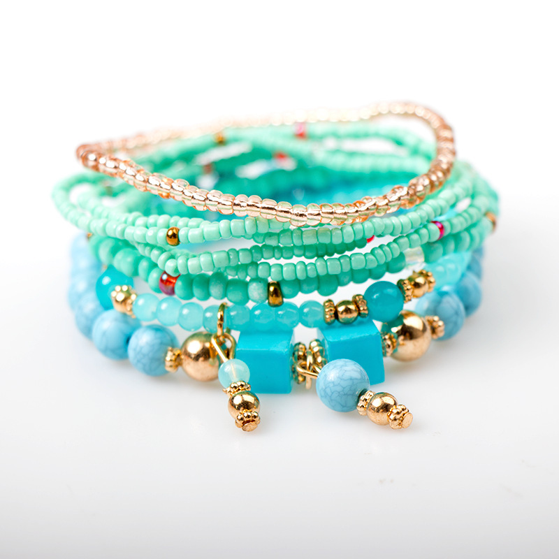 Bohemian Geometric Resin Beaded Womenu0027S Bracelets
