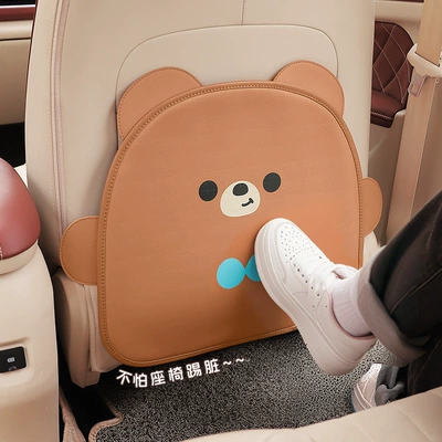 rear seat back protection pad — Chair back anti-kick pad