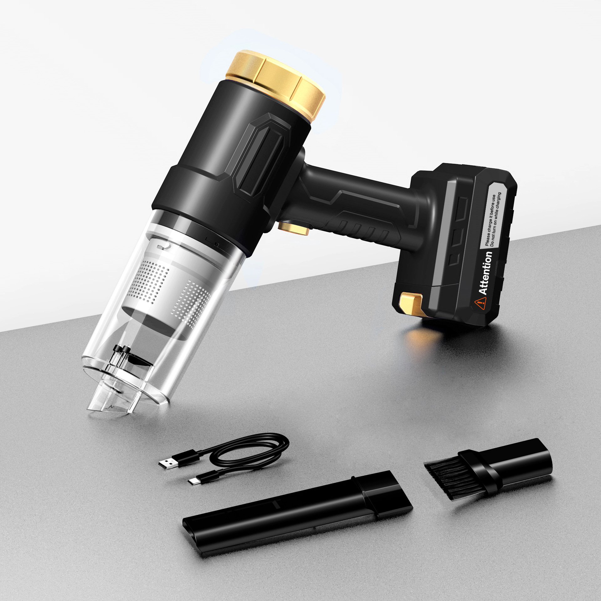 [Premium Selection] Car Vacuum Cleaner with Detachable Lithium Battery, Powerful Suction, and Wireless Design – a Handheld Car Vacuum Cleaner