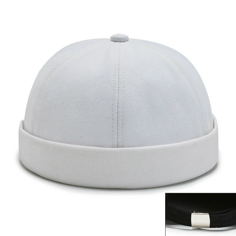 Landlord hat cotton beanie, solid spring–autumn brimless cap, one size adjustable 56–58 cm