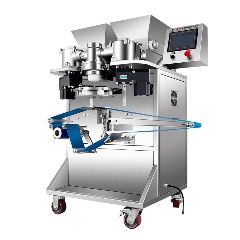 Máquina de relleno comercial de pastel de luna de relleno multifuncional completa automática máquina de formación de relleno para pastel de frijoles verdes piña línea de producción de pasteles