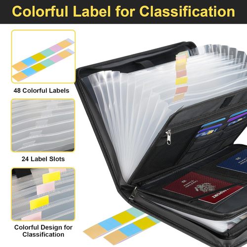 Amazon Bestselling Waterproof and Fireproof File Bag with Foldable Accordion Design, Large Capacity Cross-border File Storage Bag