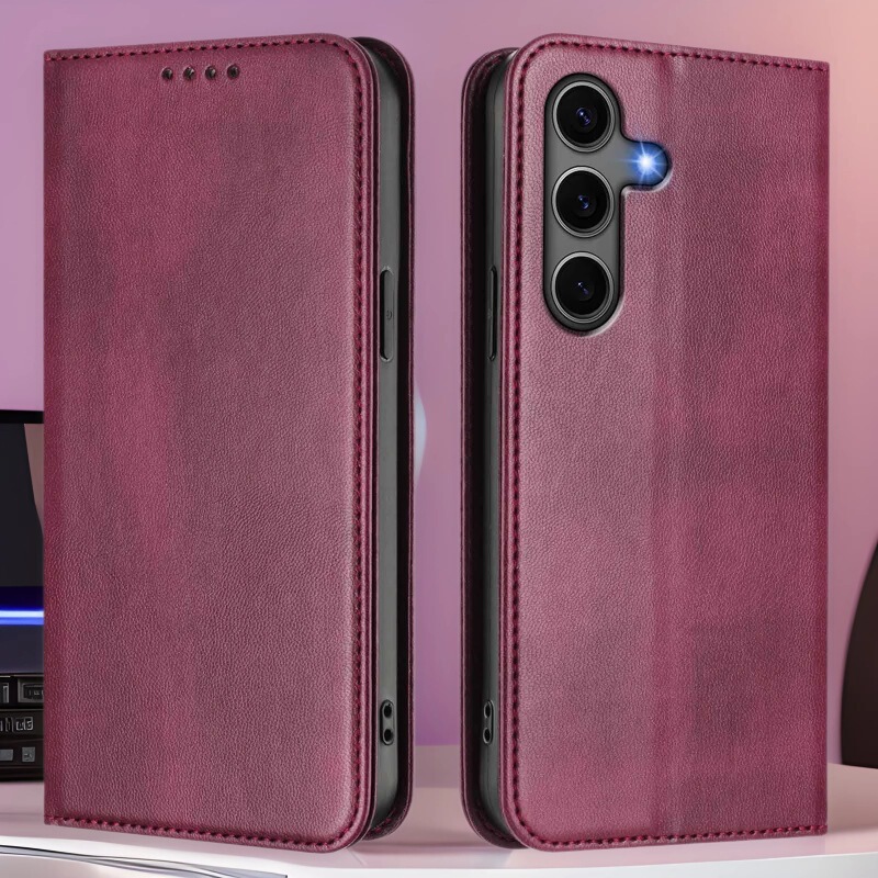 Cross-Border Applicable Samsung A56 Retro Pattern A36 Waterproof and Oil-Proof Mobile Phone Case A54 Card Holder A32 Flip Protective Cover