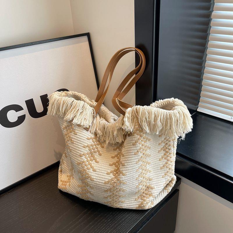 Bolso de Hombro para Mujer de Gran Capacidad en Lona