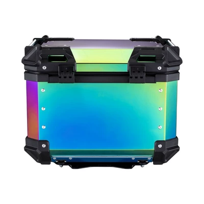 Laser-Colored 45L Embossed Aluminum Alloy Motorcycle trunk