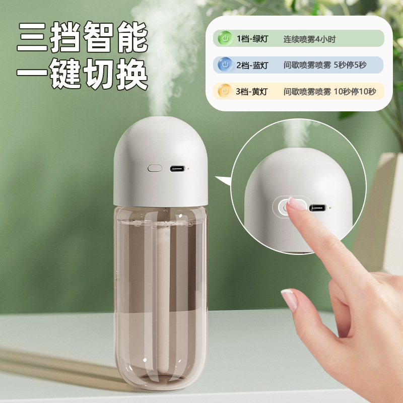 国境を越えた車用加湿器 USB ミニ大霧量水分補給オフィスデスクポータブルギフトサイレントアトマイザー|undefined