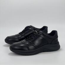 沙驰男鞋同款真皮软轻便百搭时尚松紧带男士舒适商务运动休闲皮鞋