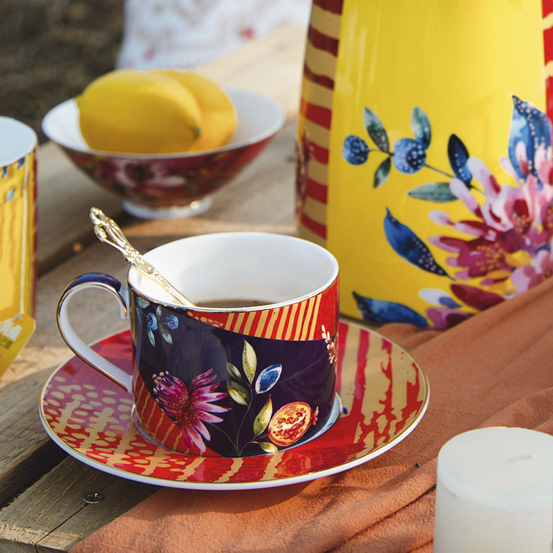 Nordic British Afternoon Tea Tea Set Bone China European Coffee Cup Small Luxury Small Exquisite Ceramic Gift Tableware
