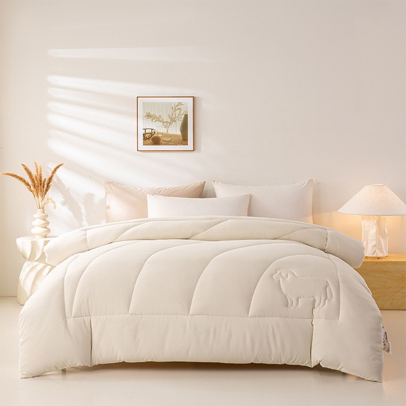 Henacl Imitation Cashmere Quilt Winter Warm Quilt Core Winter Quilt