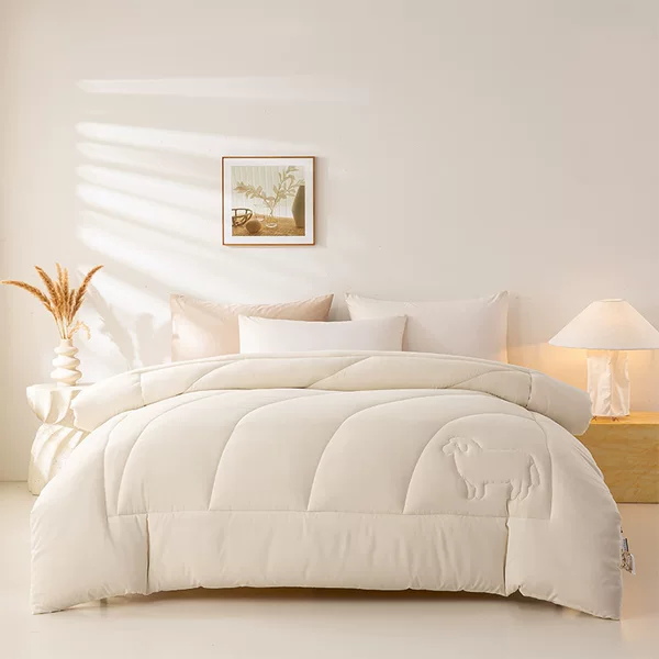 Henacl Imitation Cashmere Quilt Winter Warm Quilt Core Winter Quilt