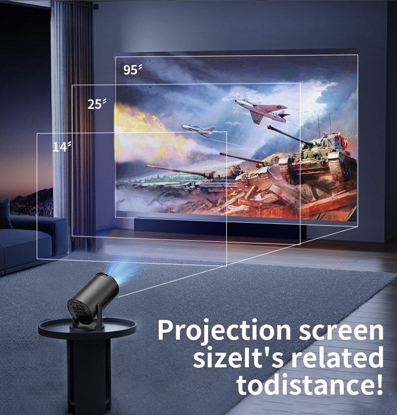 M5PRO Sınır Ötesi Yeni Ürün Ev Tipi Mikro Taşınabilir Mini Projektör HD Ev Kablosuz Kablolu Kompakt Telefon
