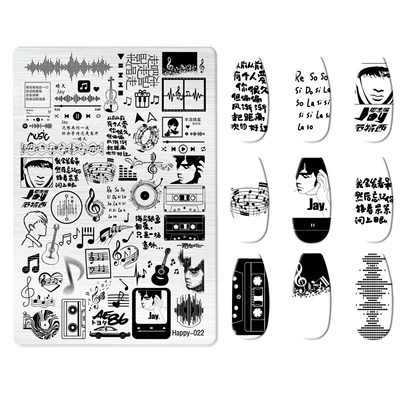 Dırnaq bəzəkləri – Art Bow Cartoon Line Frosted - happy-022-with-back-plate