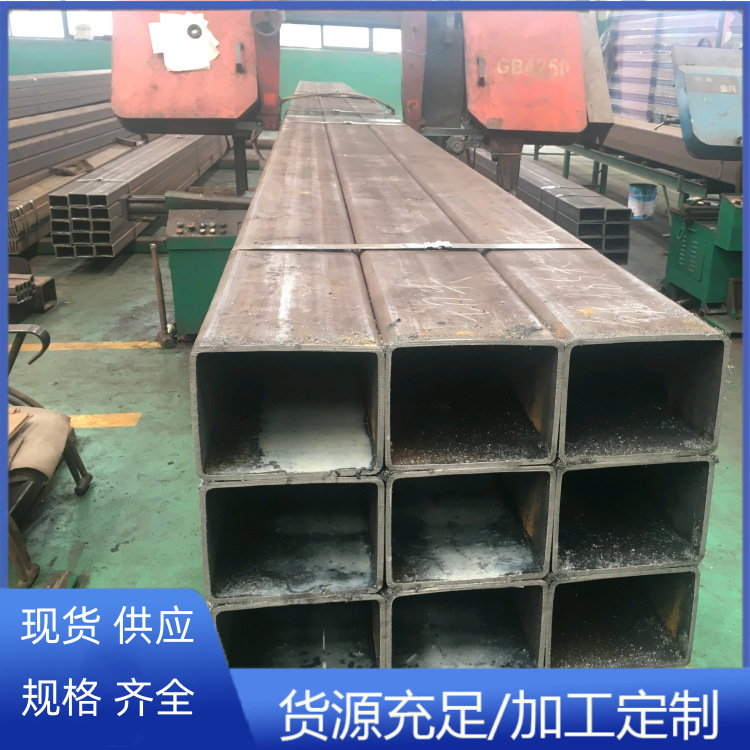 矩形管加工Q345B方管镀锌方矩管20#直角方管40cr合金方管定尺切割
