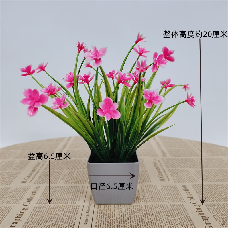 Pequeña imitación de flores falsas decoraciones de sala de estar decoración de mesa de té flores de plástico mano flores falsas plantas decoraciones