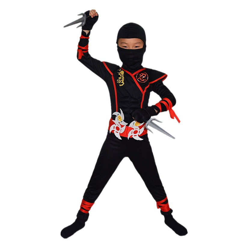 Детский японский ниндзя косплей костюм аниме ниндзя костюм Toyo самурай дартс