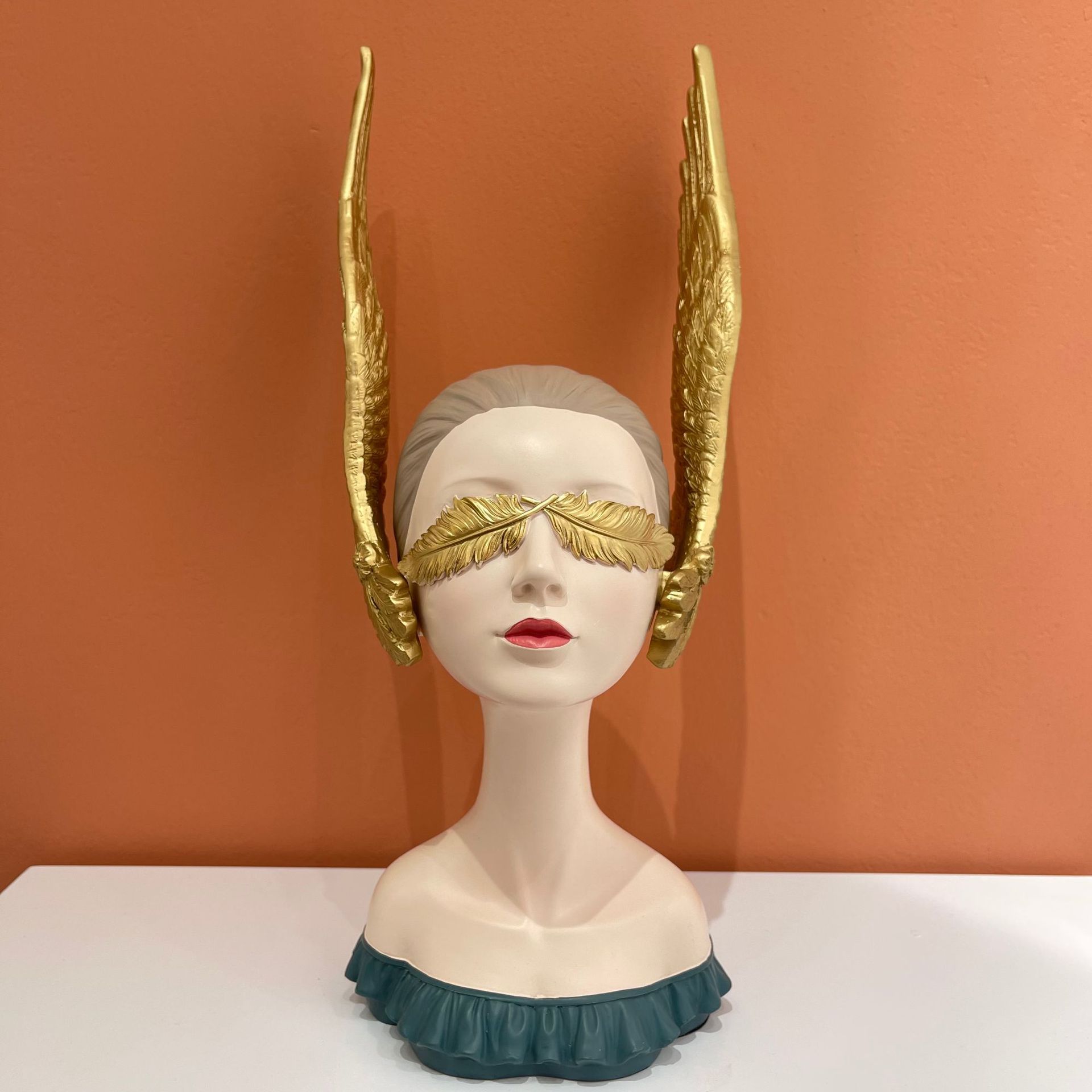 Nordic Winged Goddess Resin Ornament