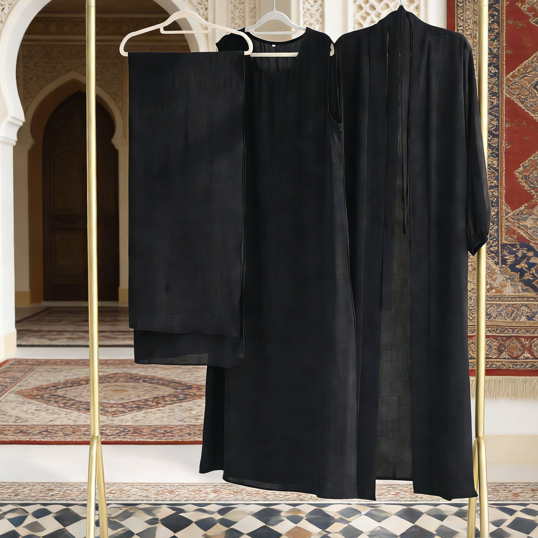 2026 New Cross-Border Abaya Turkish Dubai Robe Prayer Middle Eastern Muslim Women's Dress_ecoleips.com