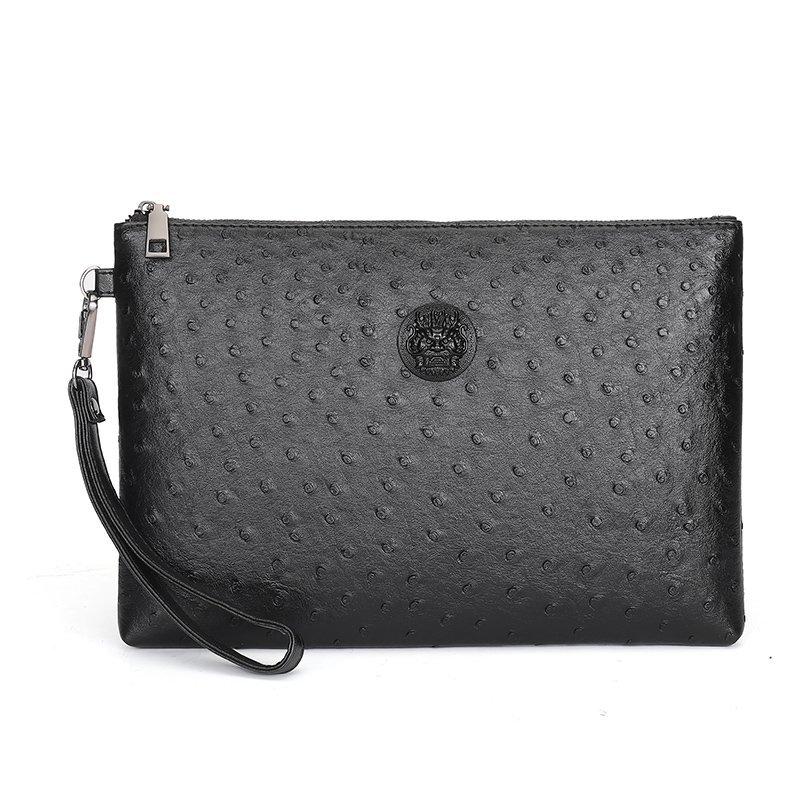 Bag for men 2021 new pattern fashion wallet business affairs Hand Envelope Men's bag Men's Ostrich Grab bag