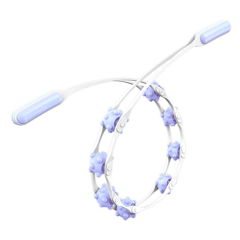 Masaje personalizado de tira de tracción para dragar meridianos, espalda abierta, hombro abierto, dispositivo nervioso, rodillo tipo masaje de columna cervical, no busca atención médica