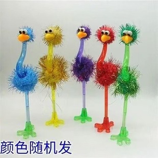 Creative Funny Ostrich Ballpoint Pen Cute Animal Practical Stationery Decompression Gift Novelty Funny Prizes Students