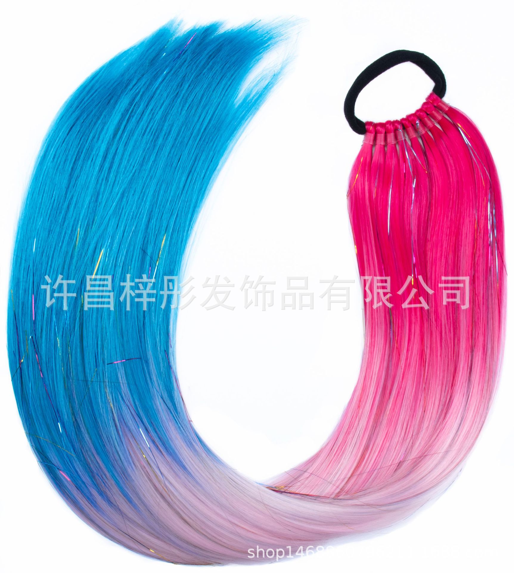 Moda EZ trenza color láser largo caballo cabello peluca color trenza sucia tendencia 9 caballo de oro y plata